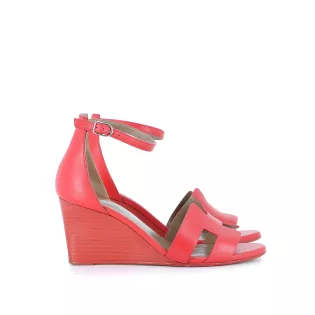 Compensées Hermès Cuir Rouge