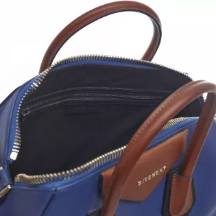 Sac Cabas Antigona Givenchy Cuir lisse Marine
