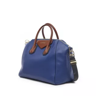 Sac Cabas Antigona Givenchy Cuir lisse Marine