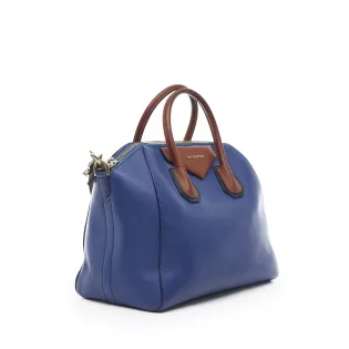 Sac Cabas Antigona Givenchy Cuir lisse Marine