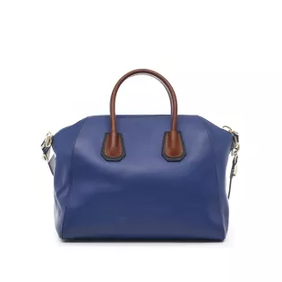 Sac Cabas Antigona Givenchy Cuir lisse Marine