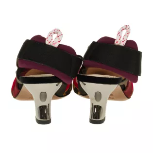 Escarpins 38,5 Fendi Velours Marron