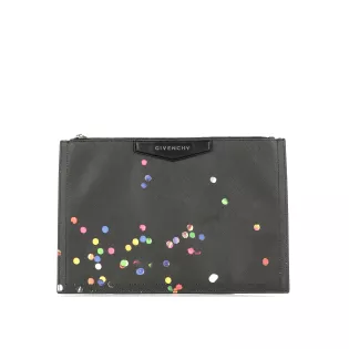 Pochettes Givenchy Confettis Cuir Noir