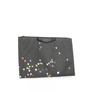 Pochettes Givenchy Confettis Cuir Noir