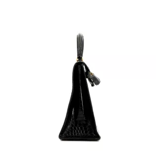 Sac à main Kelly 32 Hermès Cuir Aligator Noir