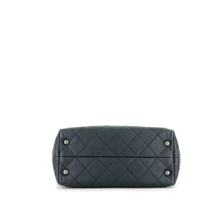 Sac Cabas Chanel Cuir Bleu marine
