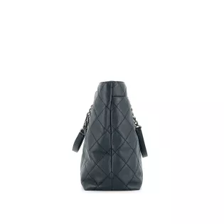 Sac Cabas Chanel Cuir Bleu marine
