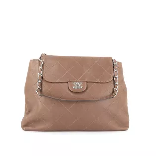 Sac Cabas Chanel Cuir Marron