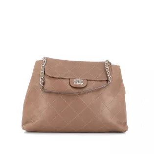 Sac Cabas Chanel Cuir Marron