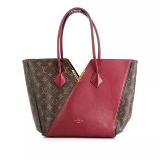 Sac Cabas Kimono Louis Vuitton Toile enduite Bordeaux et Marron