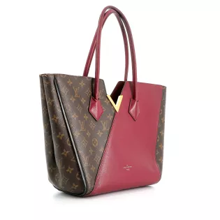 Sac Cabas Kimono Louis Vuitton Toile enduite Bordeaux et Marron