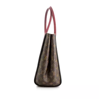 Sac Cabas Kimono Louis Vuitton Toile enduite Bordeaux et Marron
