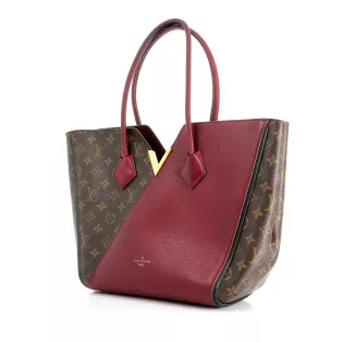 Sac Cabas Kimono Louis Vuitton Toile enduite Bordeaux et Marron