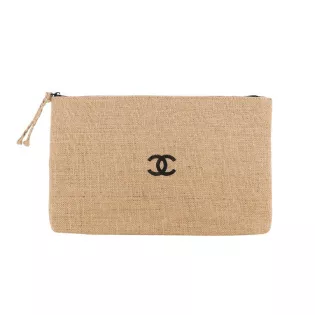 Chanel Raphia Beige