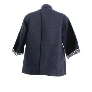 Veste T.36 Dior Réversible Oblique Coton Bleu marine