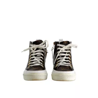 Sneakers Louis Vuitton Toile enduite Marron