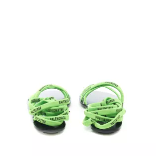 Sandales 39 Balenciaga Tissu technique Vert