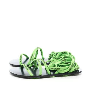 Sandales 39 Balenciaga Tissu technique Vert