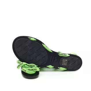 Sandales 39 Balenciaga Tissu technique Vert