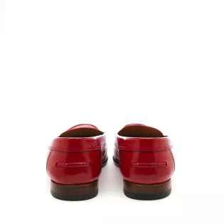 Mocassins 39,5 Hermès Cuir Rouge