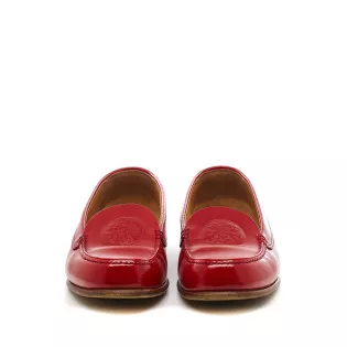 Mocassins 39,5 Hermès Cuir Rouge