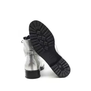 Bottines 40,5 Dior Cuir Argenté