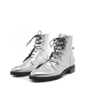Bottines 40,5 Dior Cuir Argenté