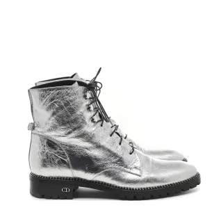 Bottines 40,5 Dior Cuir Argenté