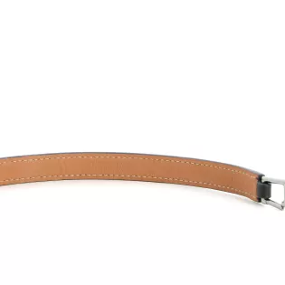 Bracelet Hermès Rivale Double Tour Cuir Noir