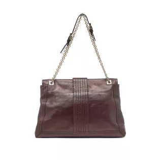 Sac porté épaule Vintage Fendi Cuir Bordeaux