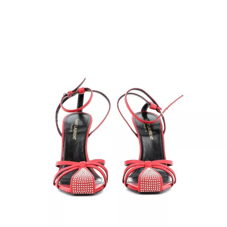 Escarpins 36,5 Saint Laurent Cuir Rouge