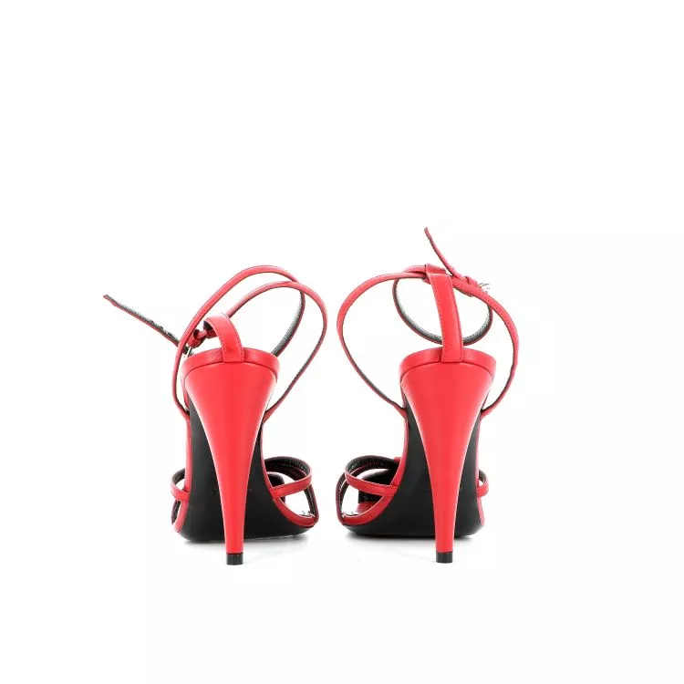 Escarpins 36,5 Saint Laurent Cuir Rouge