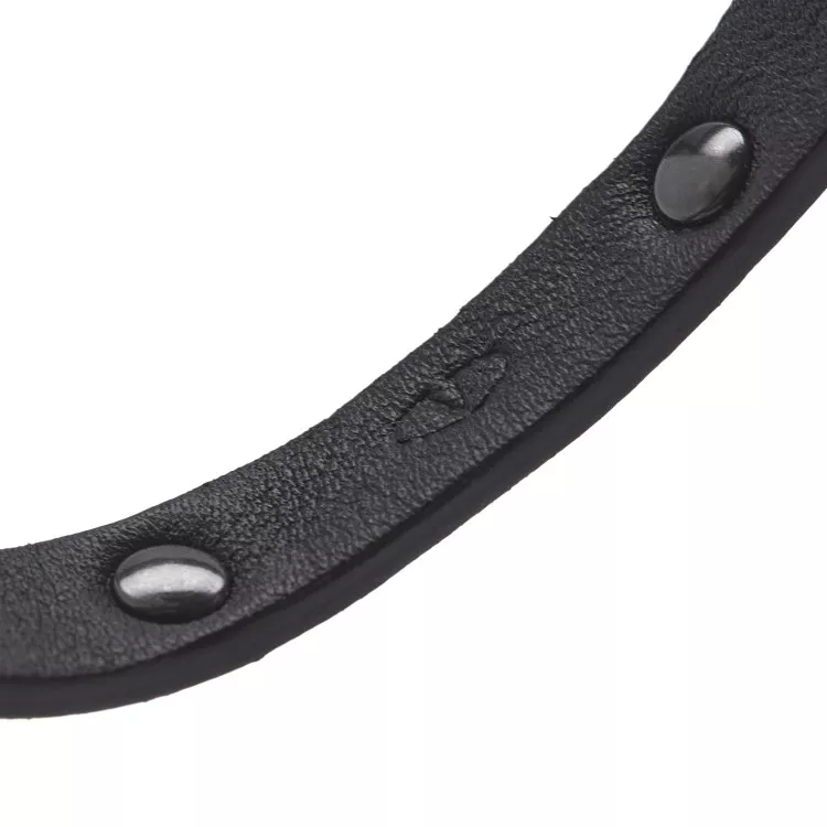 Bracelet Valentino Cuir Noir