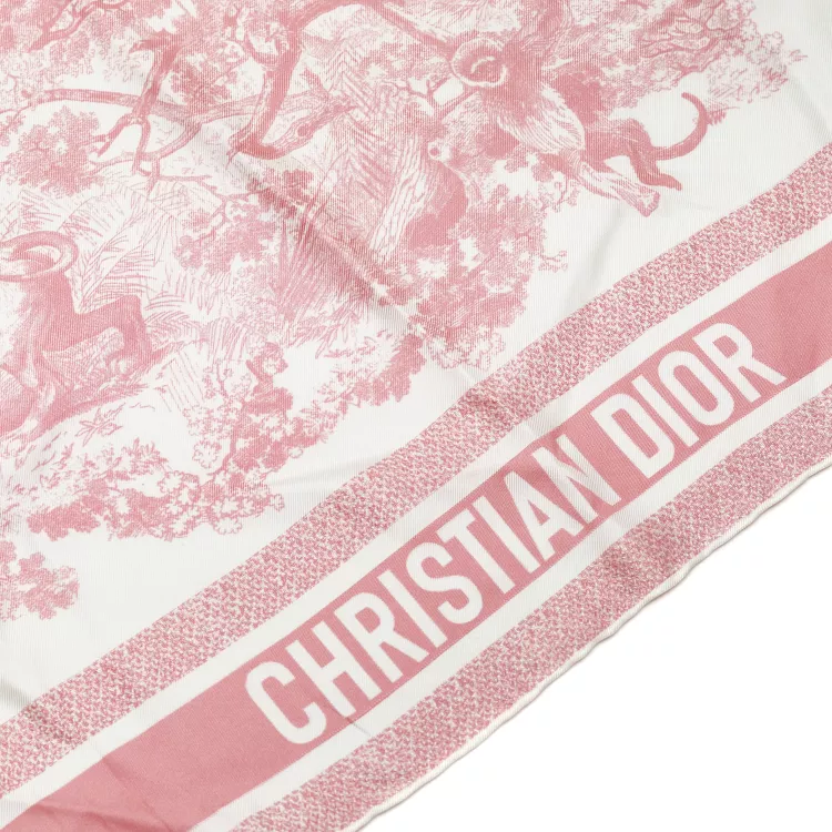 Carré de soie Dior rose