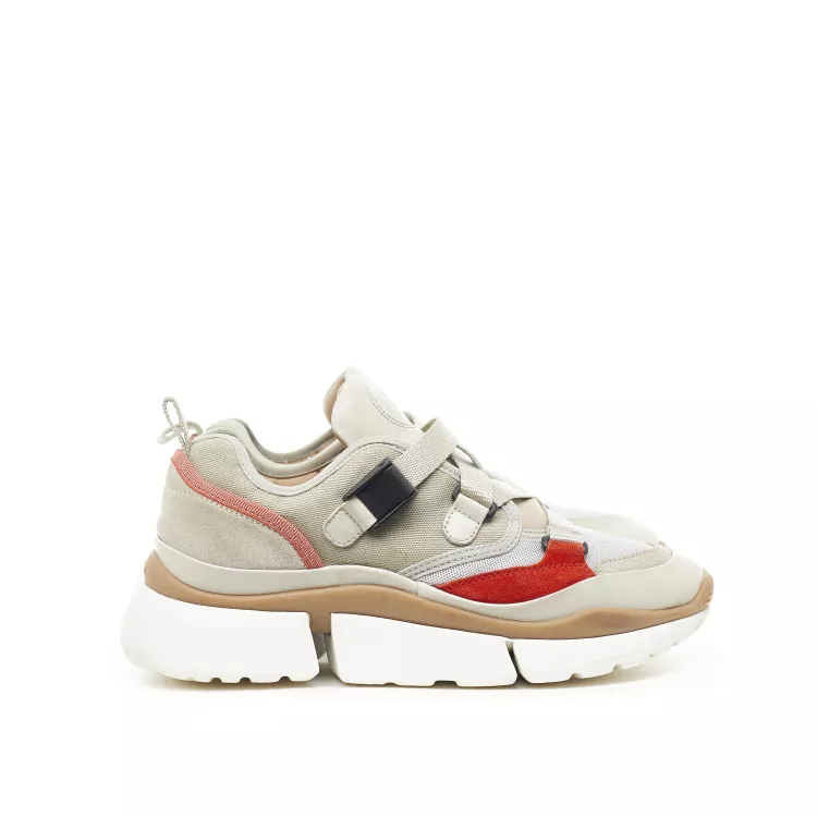 Sneakers 38 Chloé Tissu technique Beige