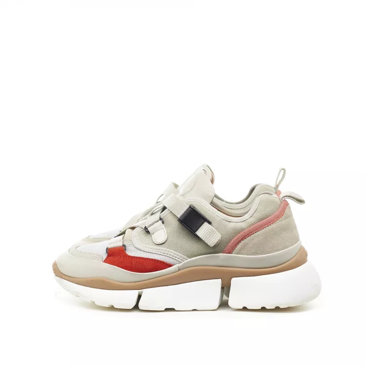 Sneakers 38 Chloé Tissu technique Beige