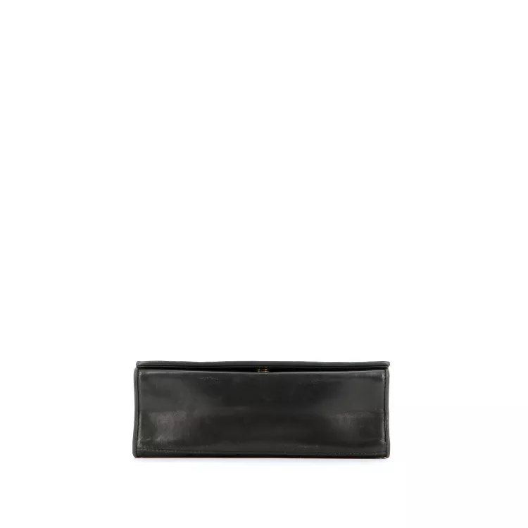 Sac porté épaule Vintage Chanel Cuir Noir