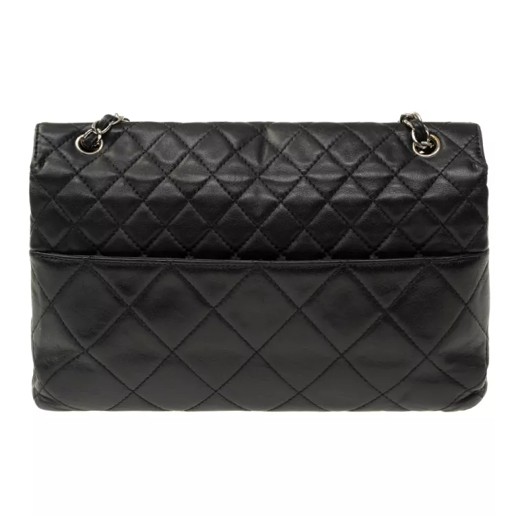 Sac Chanel Vintage Timeless Cuir lisse Noir