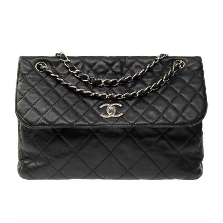Sac Chanel Vintage Timeless Cuir lisse Noir