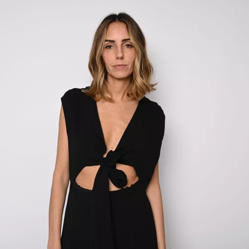 Dress S.38 Chanel Silk Black