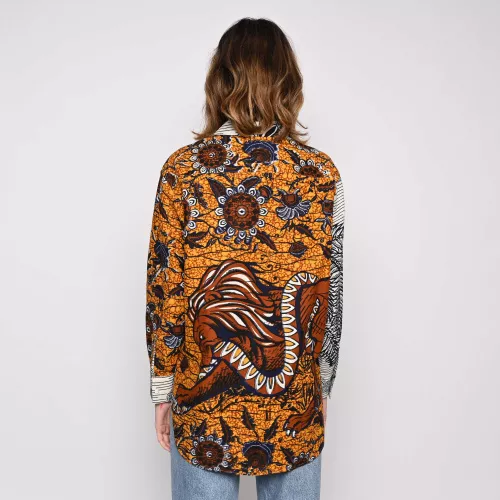 T.S Dior Wax Orange shirt