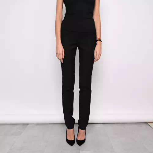 Tailored trousers S.36 Chanel Laine Noir