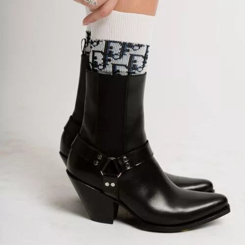 Bottines 38 Celine Cuir Noir