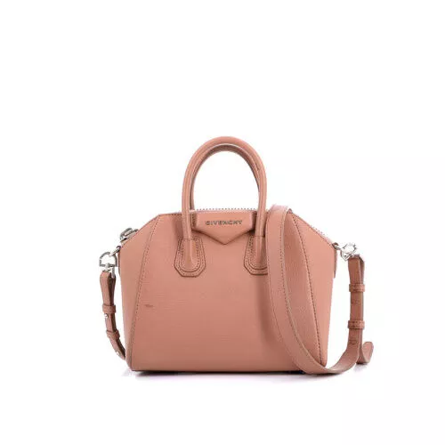 Sac cabas Antigona Givenchy Cuir grainé Rose