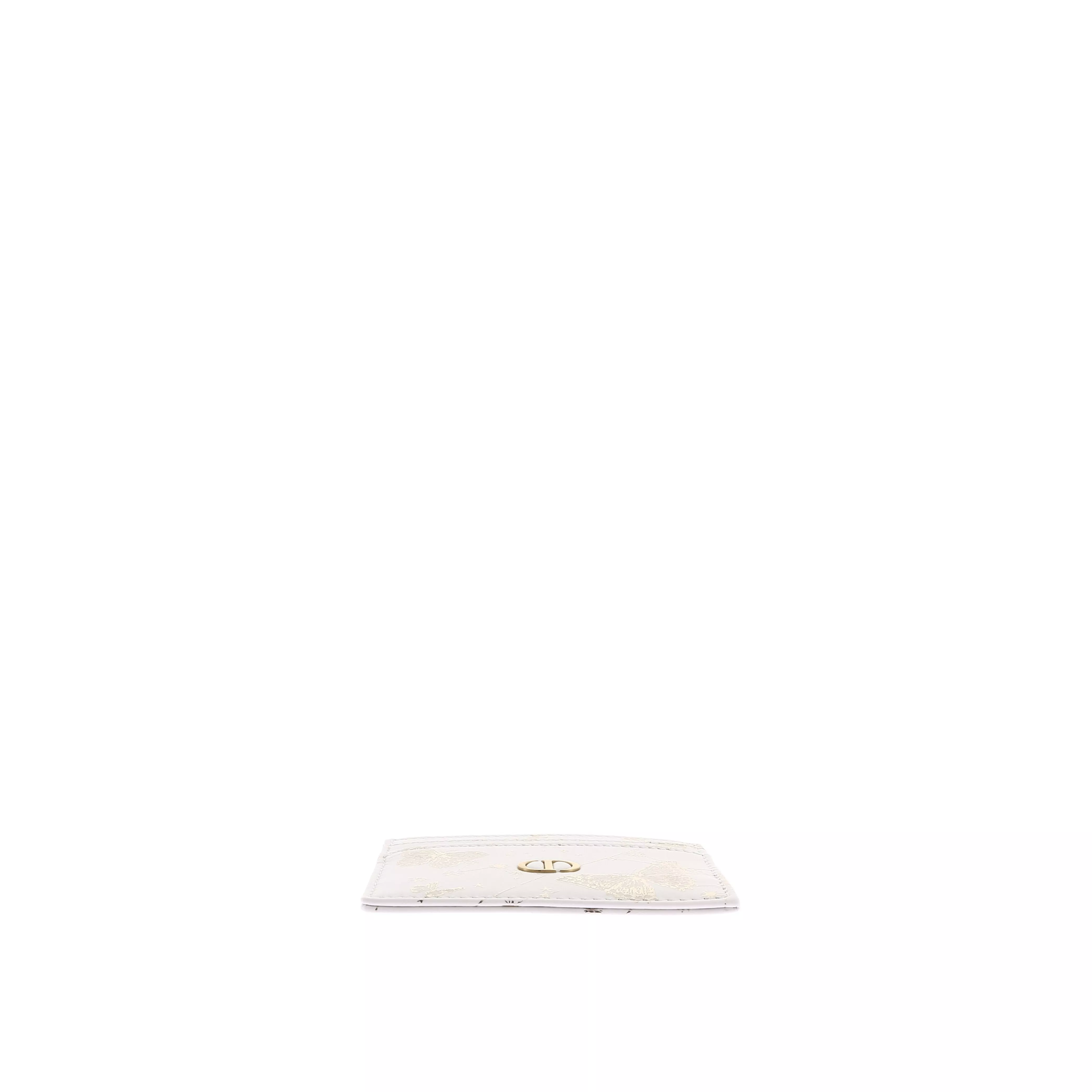 CAPRICORNE Dior leather cardholder White butterflies