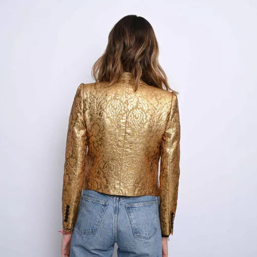 Jacket S.34 Saint Laurent Fabric and gold Lurex