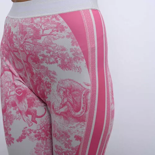 Legging S.36 Dior Cotton Printed Pink and White