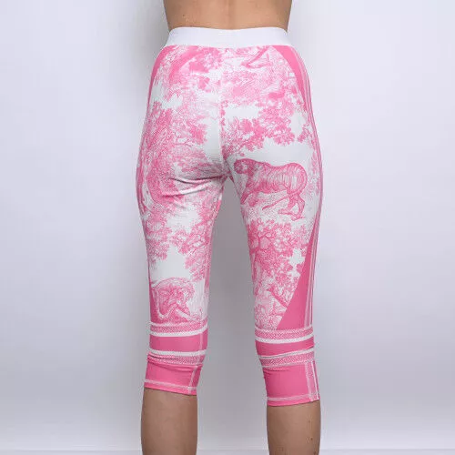 Legging S.36 Dior Cotton Printed Pink and White