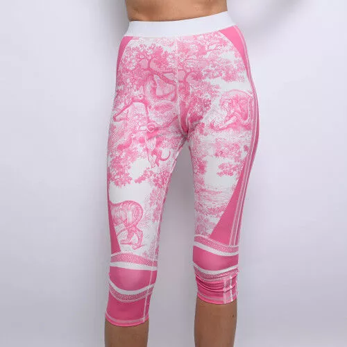 Legging S.36 Dior Cotton Printed Pink and White